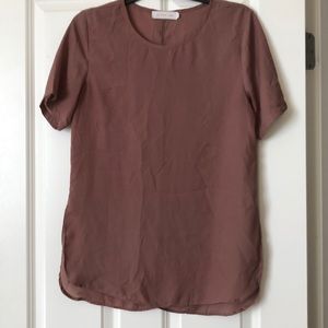 Native Rose Brown Tunic Top